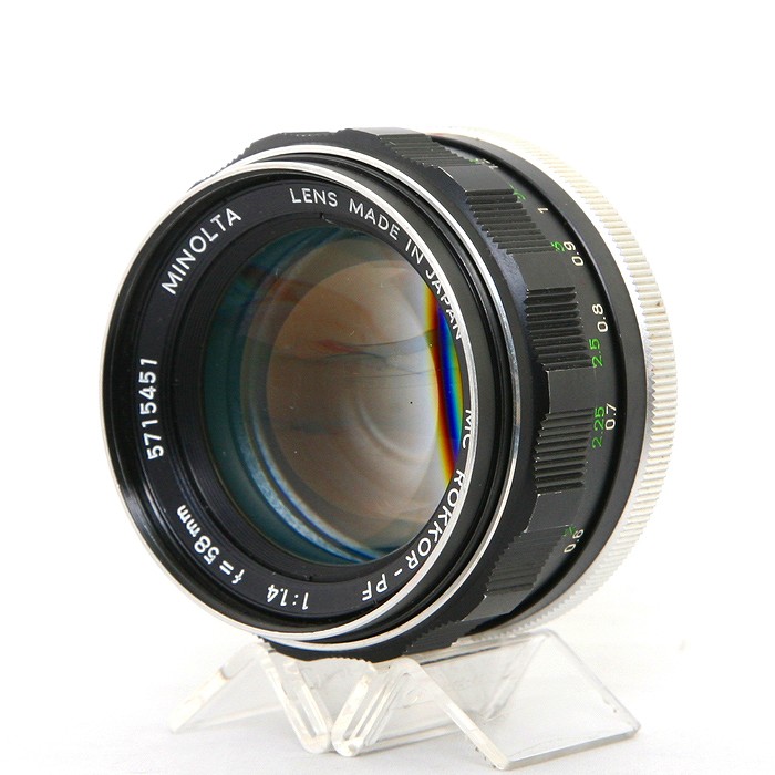 【中古】 (ミノルタ) MINOLTA MC ROKKOR-PF 58/1.4【中古水晶体 ＭＦ水晶体】 価値づける：B