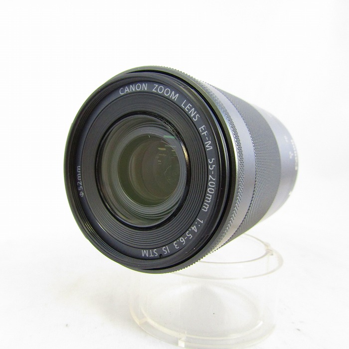 【中古】 (キヤノン) Canon EF-M55-200/4.5-6.3 IS STM ﾌﾞﾗﾂｸ【中古水晶体 ＡＦ水晶体】 位置づける：B