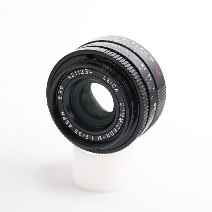 【中古】 (ライカ) Leica ｽﾞﾐｸﾛﾝ-M 35/2 ASPH. ﾌﾞﾗｯｸﾍﾟｲﾝﾄ(6bit)【中古水晶体 ＭＦ水晶体】