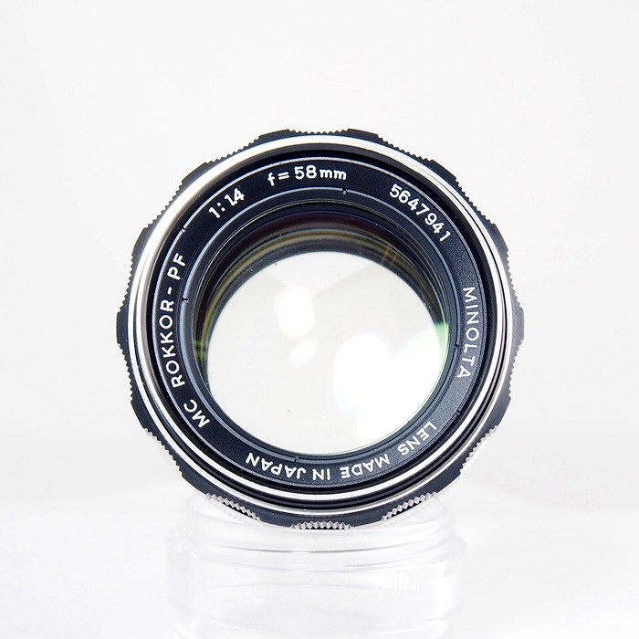 【中古】 (ミノルタ) MINOLTA MC ROKKOR-PF 58/1.4【中古レンズ ＭＦレンズ】 ランク：C