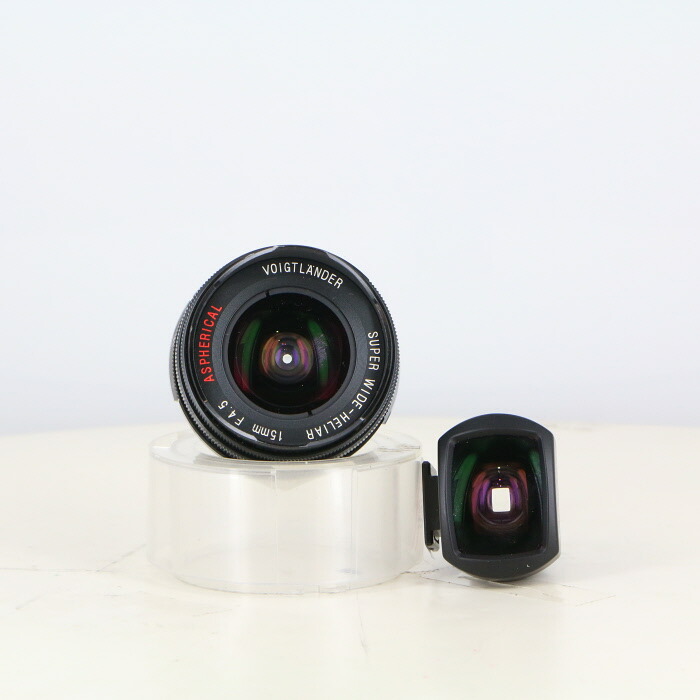 【中古】 (フォクトレンダー) Voigtlander ｽｰﾊﾟｰﾜｲﾄﾞﾍﾘｱｰ15/4.5 BK L39ﾏｳﾝﾄ【中古水晶体 領域ファインダ用水晶体】 価値づける：B