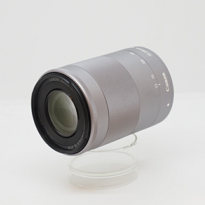 【中古】 (キヤノン) Canon EF-M55-200/4.5-6.3 IS STM ｼﾙﾊﾞｰ【中古水晶体 ＡＦ水晶体】 位置づける：B