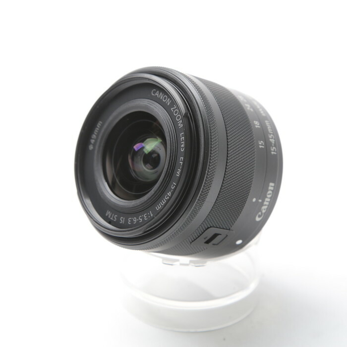 【中古】 (キヤノン) Canon EF-M15-45/F3.5-6.3 IS STM グラフアイト【中古レンズ AFレンズ】 ランク:AB