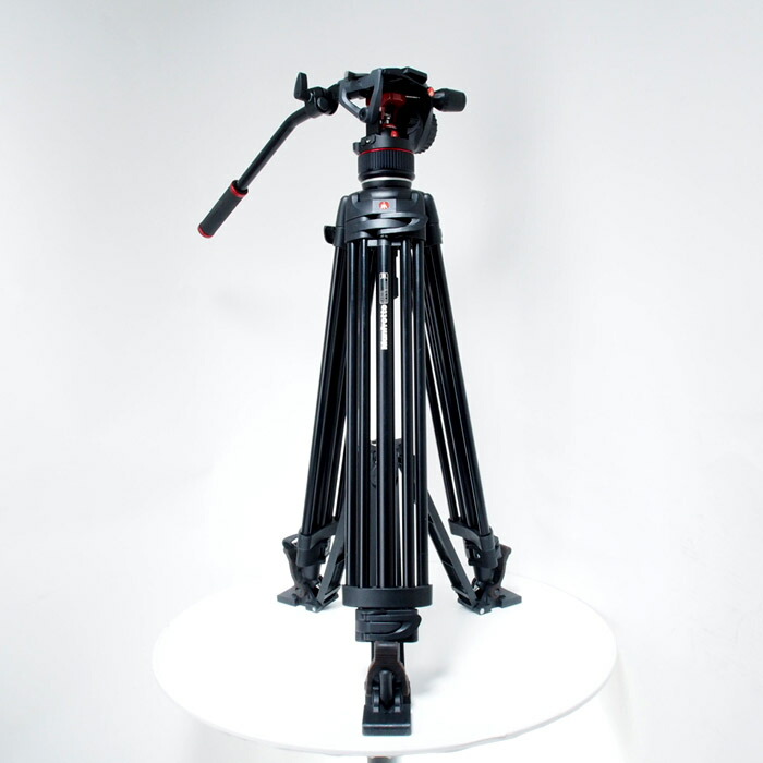 【中古】 (マンフロット) Manfrotto 546GBﾋﾞﾃﾞｵ三脚・雲台ｷｯﾄ【中古三脚・一脚 三脚】 ランク：AB
