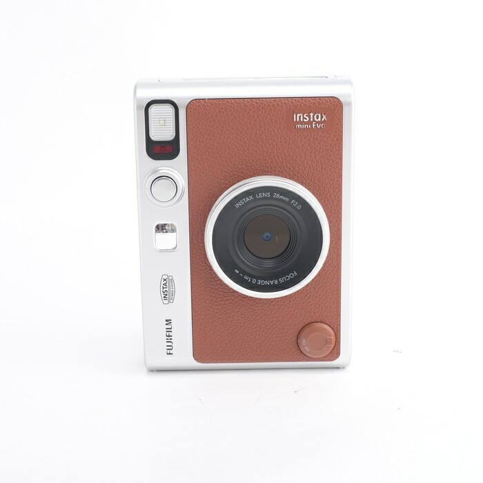 【中古】 (フジフイルム) FUJIFILM INSTAX MINI EVO ﾁェｷ ﾌﾞﾗｳﾝ (Type-C相応う)【中古写真機 写真フィルム写真機】 位置づける：B