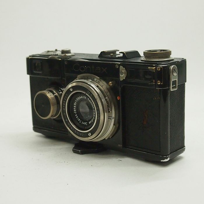 【中古】 (カールツアイス) Carl Zeiss ｺﾝﾀｯｸｽI+ｲｴﾅ ﾃｯｻｰ50/3.5 ﾆｯｹﾙ (沈胴)【中古写真機 領域ファインダ】 位置づける：C