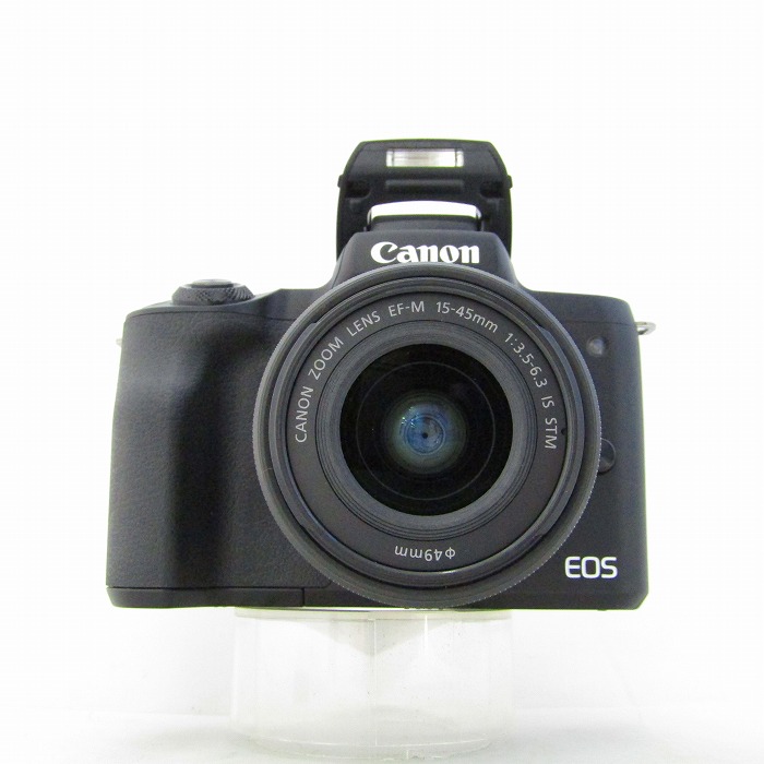 【中古】 (キヤノン) Canon EOS KISS M/EF-M15-45 IS STM ｷﾂﾄ ﾌﾞﾗﾂｸ【中古写真機 デジタル一眼】 序列付ける：AB