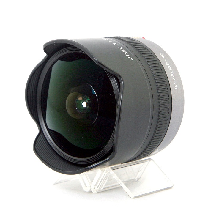 【中古】 (パナソニック) Panasonic LUMIX G FISHEYE 8粍 F3.5 〔H-F008〕【中古水晶体 ＡＦ水晶体】 位置づける：AB