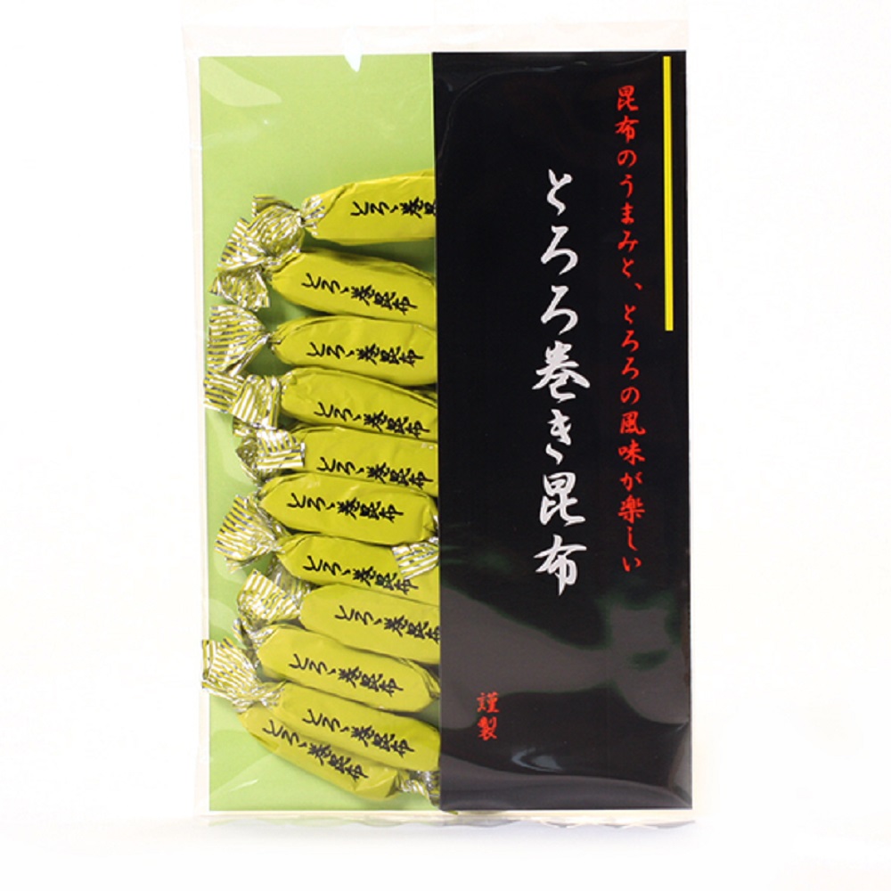 とろろ巻き昆布60g 個包装 昆布菓子 昆布あめ こんぶあめ お茶請け菓子 おつまみ 浪花昆布茶本舗 なに和ショップ なにわしょっぷ画像