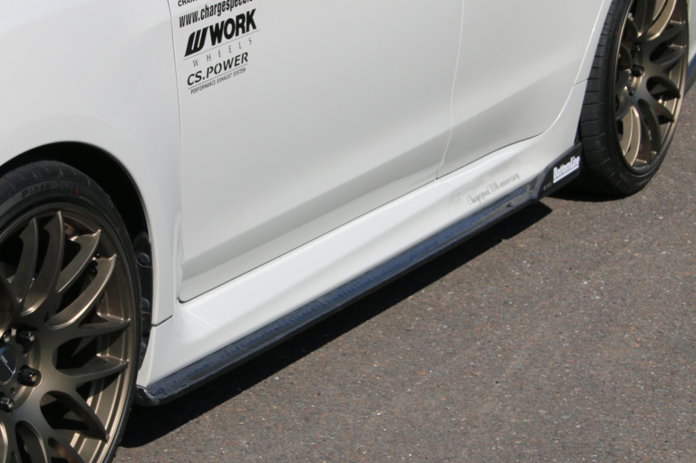 チャージスピード CHARGESPEED レヴォーグ STI Sport VM# C/D/E/F サイドボトムライン サイドアンダースポイラー TYPE-2 カーボン製|NANIWAYA 店