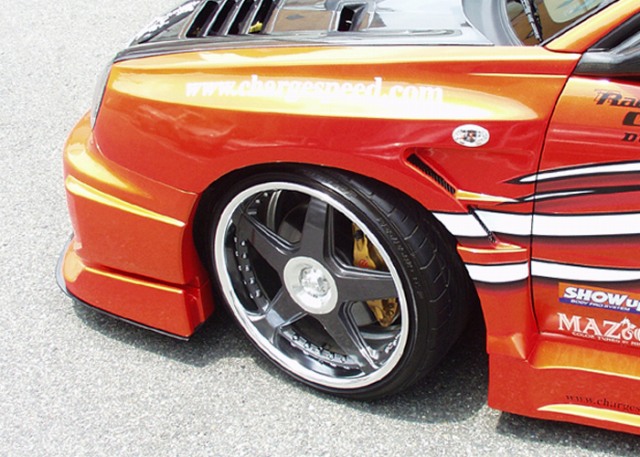チャージスピード CHARGESPEED インプレッサ GD# A/B D-1 スタイル ベント フェンダー ダクト付 （片側20mm）｜NANIWAYA 店