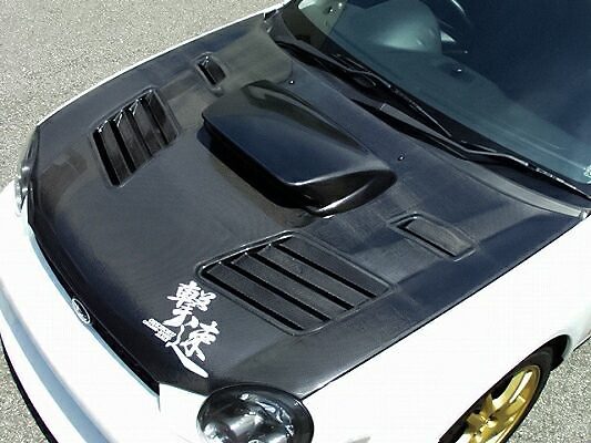 チャージスピード CHARGESPEED インプレッサ GD# A/B ボンネットFRP製 ダクト付|NANIWAYA 店