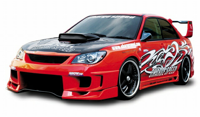 チャージスピード CHARGESPEED インプレッサ GD# F/G型 フロントバンパー TYPE-2センターカーボンFLAP付 ボンネットフィニシャー付