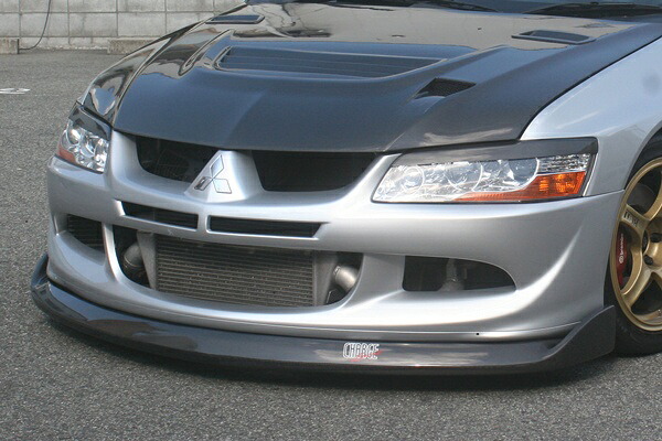 チャージスピード CHARGESPEED LANCER EVOLUTION 8 CT9A フロントボトムライン フロントアンダースポイラー リップスポイラー カーボン製｜NANIWAYA 店
