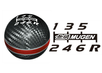 【割引クーポン配布中】無限/MUGEN カーボンシフトノブ レッド S2000/AP1、AP2 商品番号:54102-XLT-K2S0-RD|NANIWAYA 店