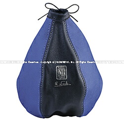 【割引クーポン配布中】NARDI/ナルディ LEATHER BOOTS(シフトブーツカバー)ブラック/ブルー 商品番号:NL2