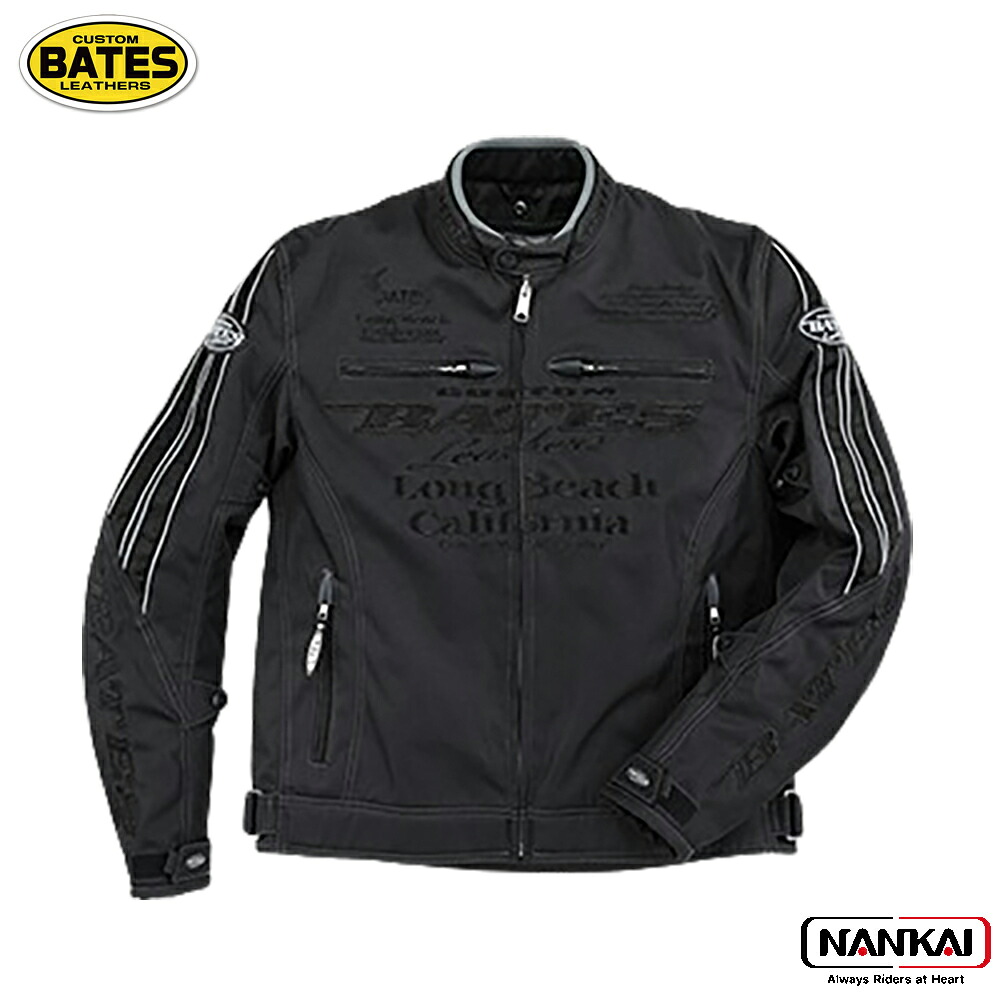 【7/18～26開催！店内全品で使える最大7,500円OFFクーポン企画】BATES(ベイツ) BJ-NA2351SPL ナイロンジャケット BLACK｜ナンカイブランドショップ