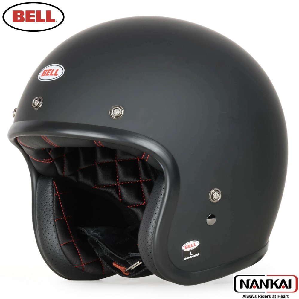 【7/18～26開催！店内全品で使える最大7,500円OFFクーポン企画】ジェットヘル ヘルメットBELL HELMET Custom500 SOLID MATTE BLACK｜ナンカイブランドショップ