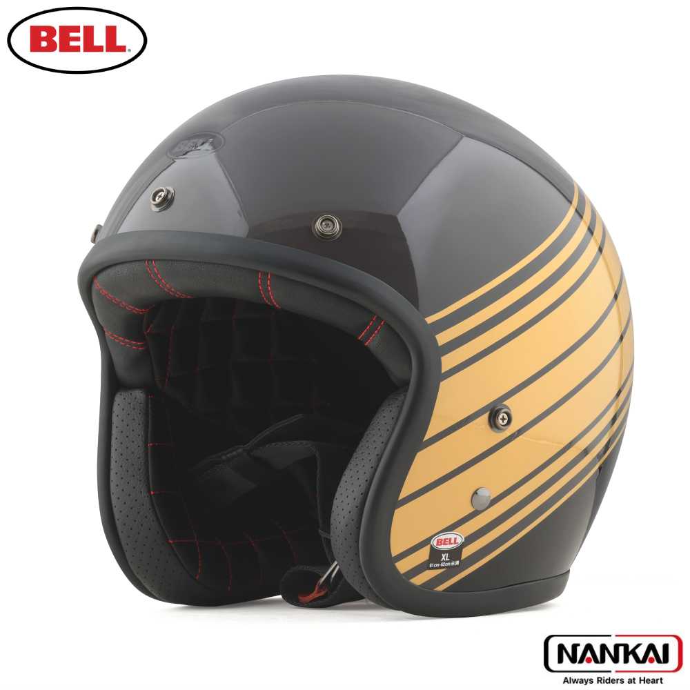【7/18～26開催！店内全品で使える最大7,500円OFFクーポン企画】ジェットヘル ヘルメットBELL HELMET Custom500 EDGE GLOSS BROWN/GOLD｜ナンカイブランドショップ