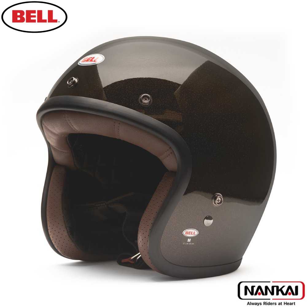 【7/18～26開催！店内全品で使える最大7,500円OFFクーポン企画】ジェットヘル ヘルメットBELL HELMET Custom500 FLAKE ROOTBEER｜ナンカイブランドショップ
