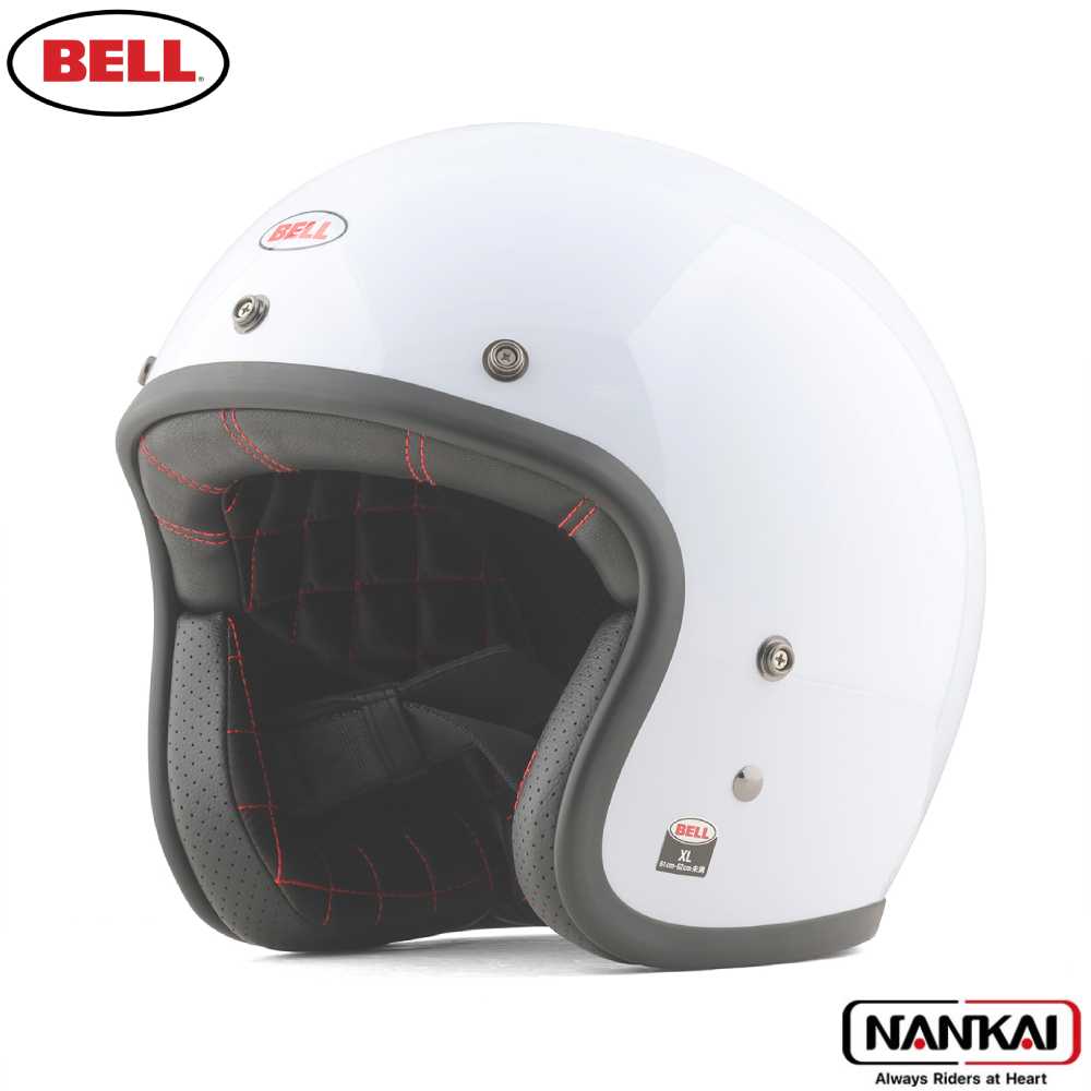 【7/18～26開催！店内全品で使える最大7,500円OFFクーポン企画】ジェットヘル ヘルメットBELL HELMET Custom500 SOLID VINTAGE WHITE｜ナンカイブランドショップ