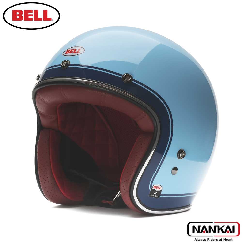 【7/18～26開催！店内全品で使える最大7,500円OFFクーポン企画】ジェットヘル ヘルメットBELL HELMET Custom500 CRATE ICE BLUE｜ナンカイブランドショップ