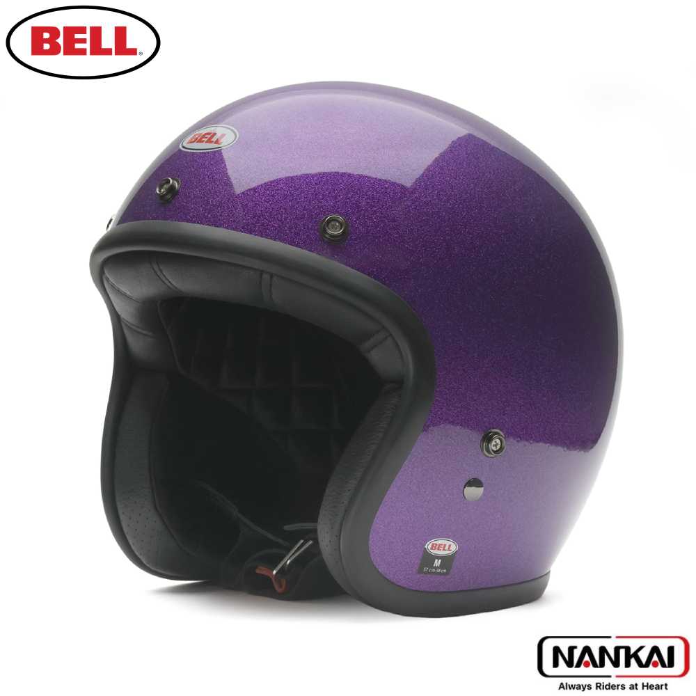 【7/18～26開催！店内全品で使える最大7,500円OFFクーポン企画】ジェットヘル ヘルメットBELL HELMET Custom500 FLAKE PURPLE｜ナンカイブランドショップ