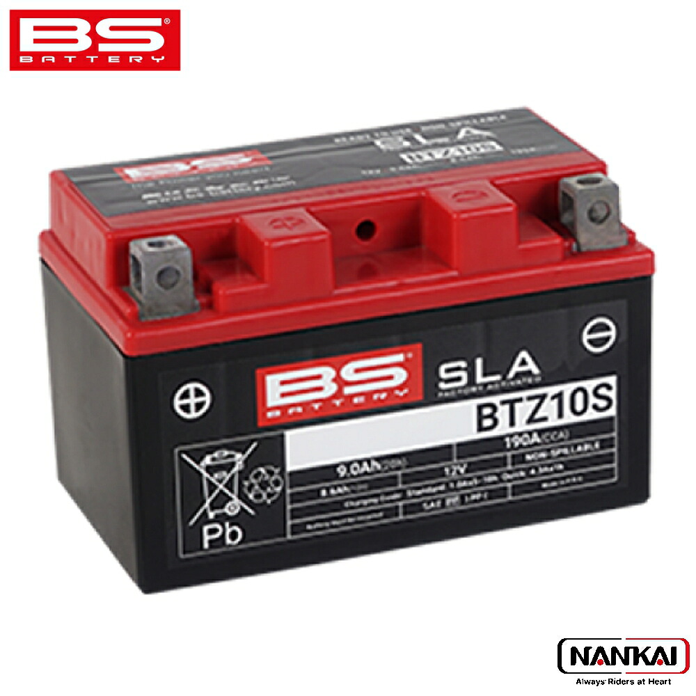 【P10倍（要エントリー）＋クーポン】 BSバッテリー BTZ10S (液入り充電済み)
