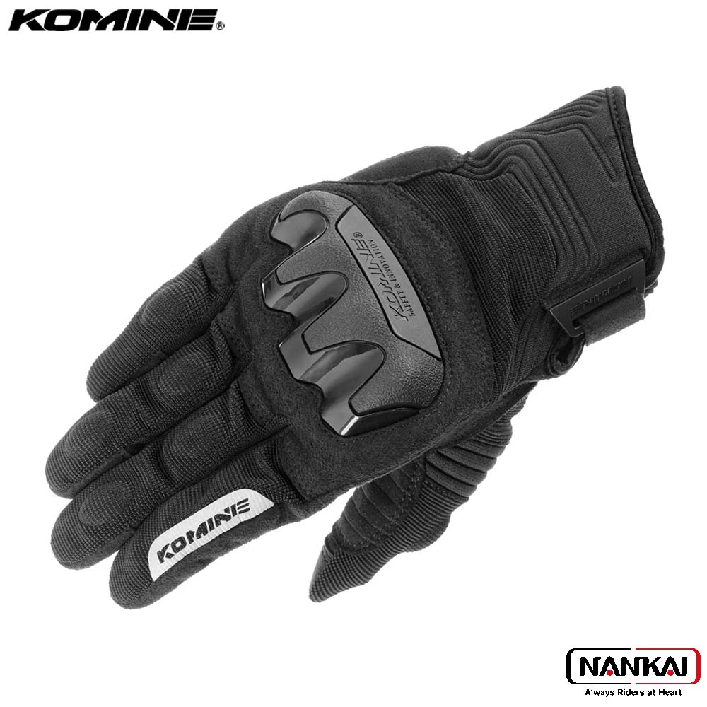 【P10倍（要エントリー）＋クーポン】 KOMINE コミネ プロテクトメッシュグローブ ブラック　品番：GK-2203