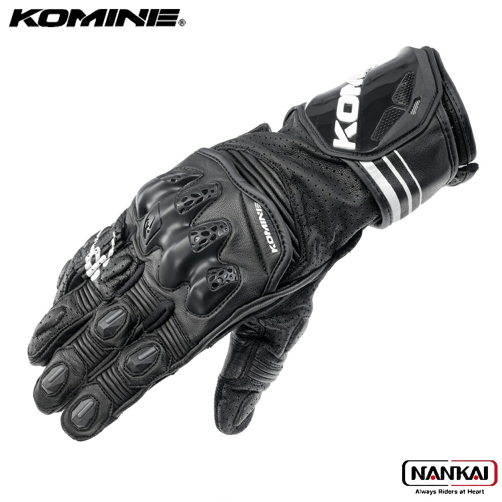 【7/18～26開催！店内全品で使える最大7,500円OFFクーポン企画】KOMINE コミネ R-SPEC レーシンググローブ BLACK GK265｜ナンカイブランドショップ