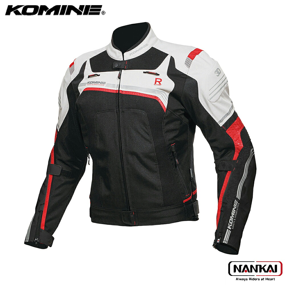 KOMINE メッシュジャケット ホワイト/ブラック 楽天市場】[KOMINE] バイク用ジャケット 07-167 メンズ White M