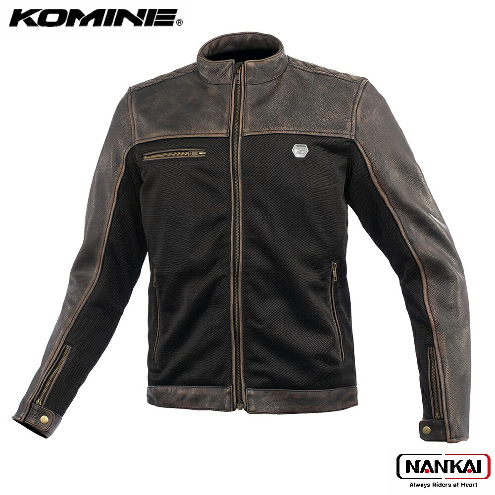 楽天市場】KOMINE コミネ MJ-001 ライディングレザーメッシュ