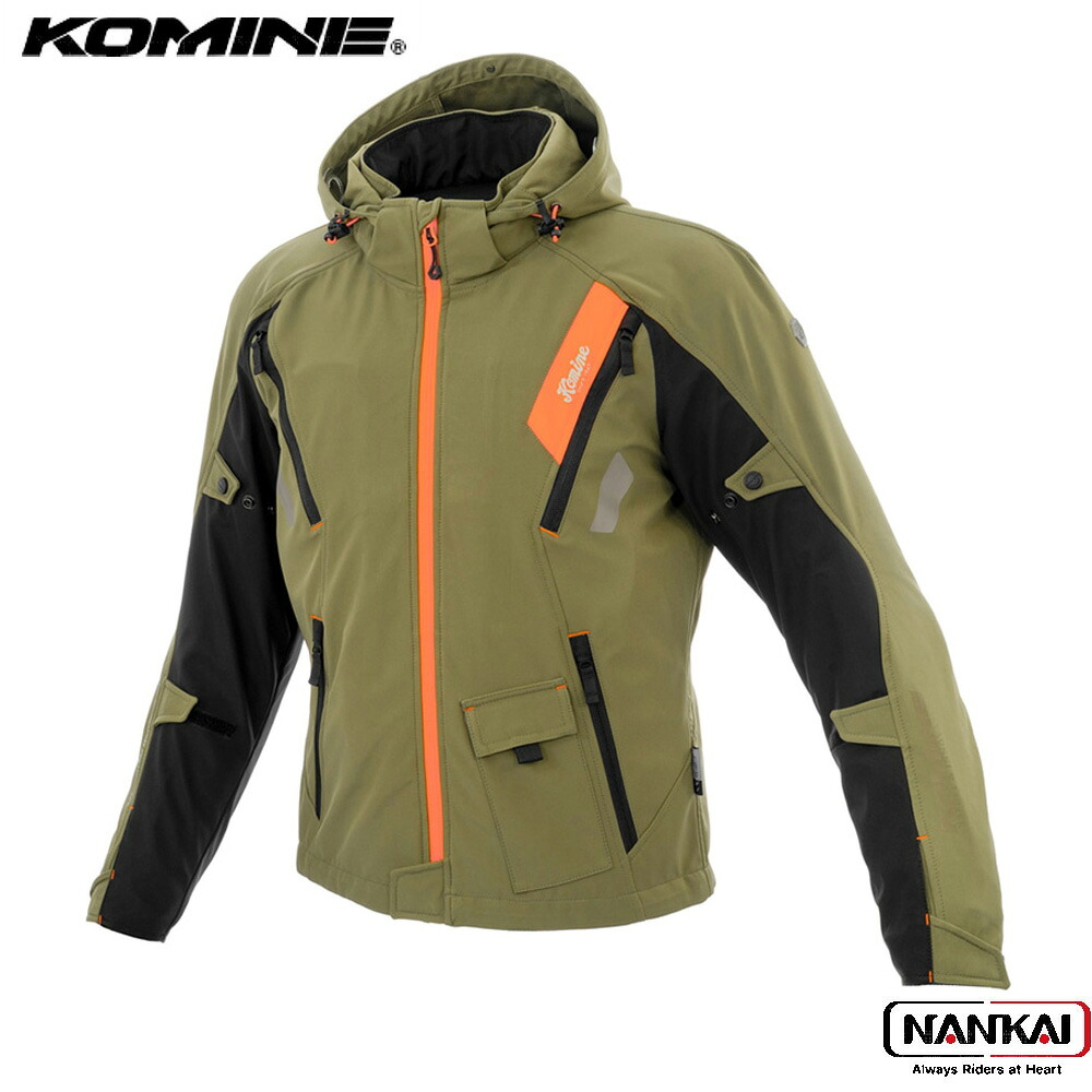 【7/18～26開催！店内全品で使える最大7,500円OFFクーポン企画】KOMINE コミネ エニグマG2 ソフトシェルジャケット ソリアーノII オリーブ JK637｜ナンカイブランドショップ