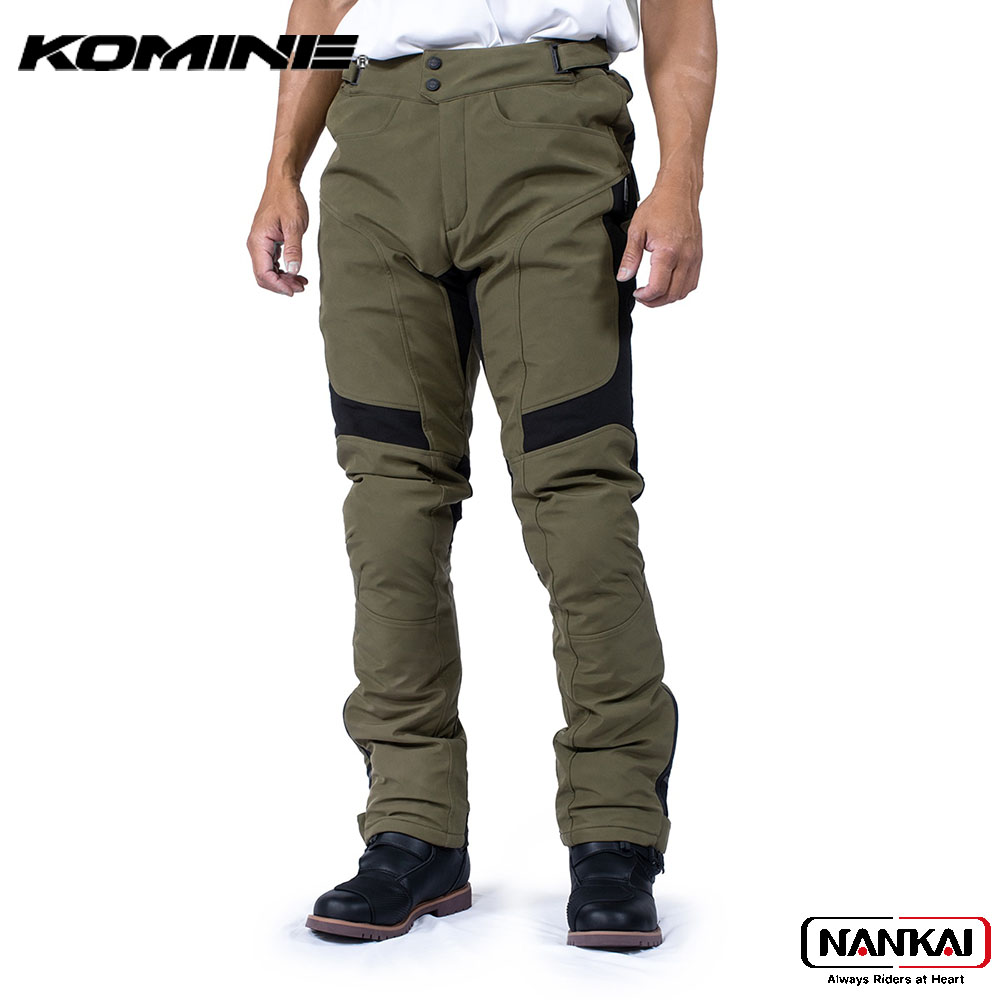 KOMINE コミネ プロテクトストレッチャブルオーバーパンツ Olive PK-931