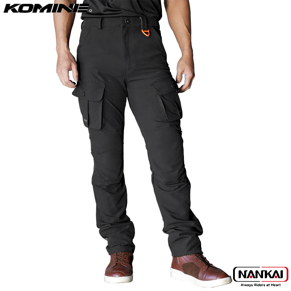 【7/18～26開催！店内全品で使える最大7,500円OFFクーポン企画】KOMINE コミネ エニグマG2クッションカーゴパンツ ブラック　品番：PK-762｜ナンカイブランドショップ