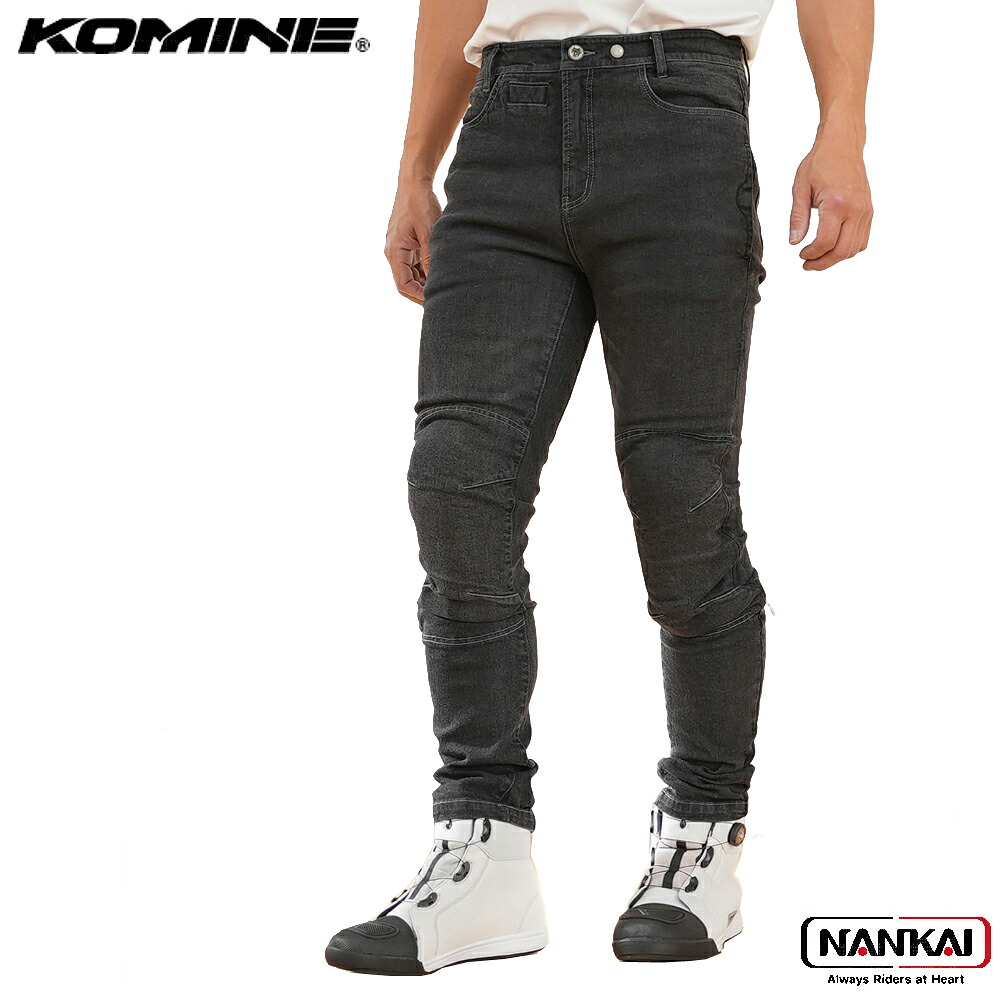 【P10倍（要エントリー）＋クーポン】 KOMINE コミネ エニグマライトプロテクトフィットジーンズ DENIM BLACK WJ7495R