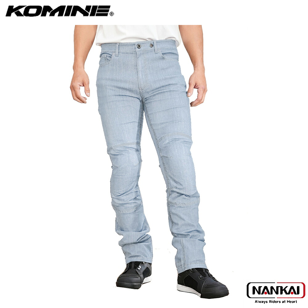 KOMINE コミネ エニグマライト CMAX クールジーンズ WASHED INDIGO WJ756R
