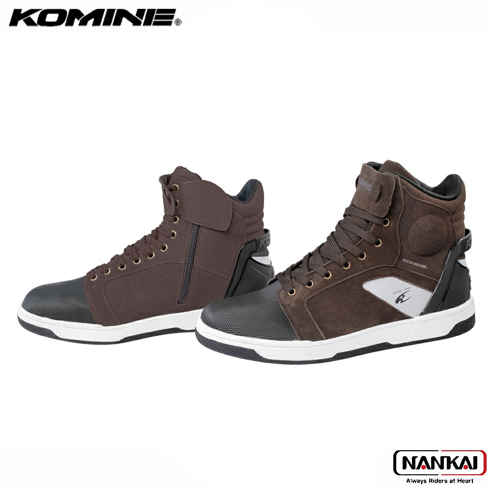KOMINE コミネ WPライディングスニーカー BROWN BK302
