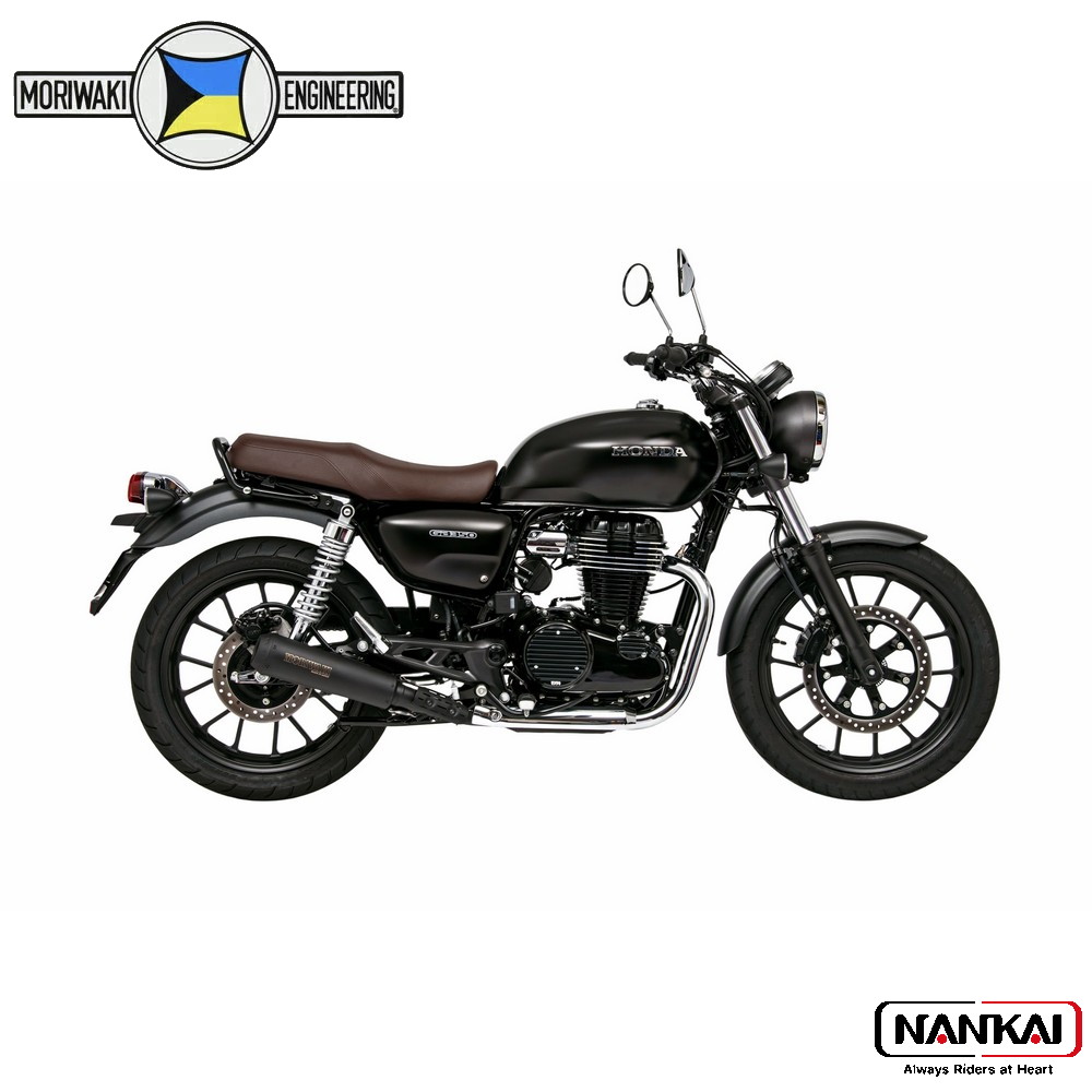 【P10倍（要エントリー）＋クーポン】 Moriwaki Engineering モリワキエンジニアリング Slip-On Exhaust SHORT MEGAPHONE BLACK スリップオンマフラー GB350/GB350S (21-22) 69,300円