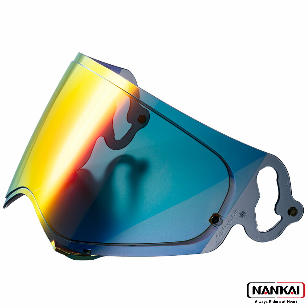 ヘルメットシールド Arai VAS-A NANKAI ナンカイ (ナンカイ) プレミアム ミラーヘルメットシールド セミスモークベース レッド PMS