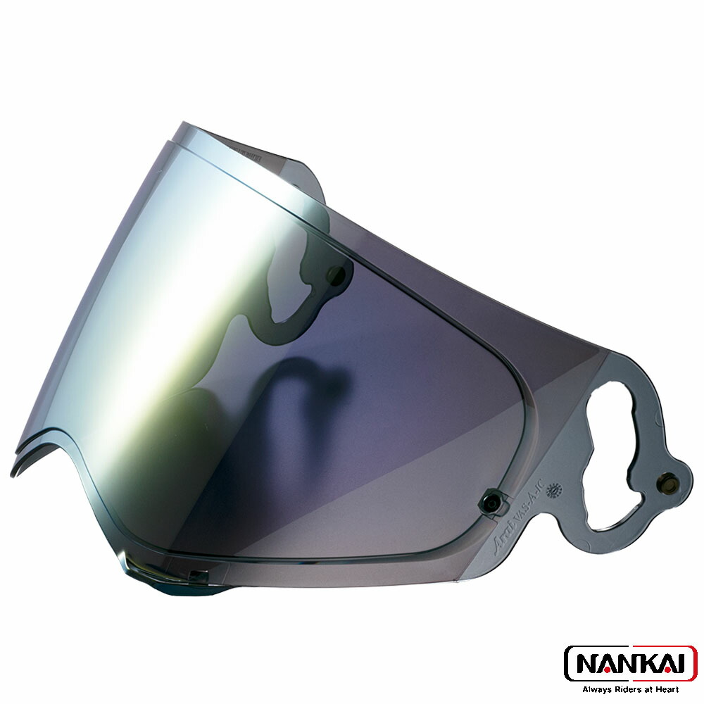 ヘルメットシールド Arai VAS-A NANKAI ナンカイ (ナンカイ) プレミアム ミラーヘルメットシールド セミスモークベース ゴールド PMS