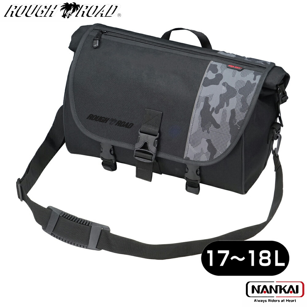【P10倍（要エントリー）＋クーポン】 ROUGH&ROAD ラフ＆ロード AQA DRY シート&メッセンジャー ブラックカモ RR9310
