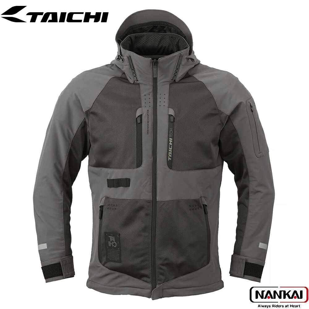 RS TAICHI (アールエスタイチ) AIR PARKA エアー パーカ ジャケット アパレル バイクウェア 軽量 自転車 GUNMETAL RSJ354