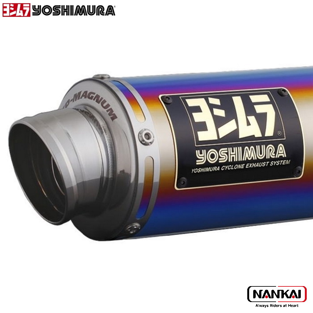 【P10倍（要エントリー）＋クーポン】 yoshimura ヨシムラ マフラー 機械曲GP-MAGNUM105 サイクロン EXPORT SPEC 政府認証 STB （チタンブルーカバー） GIXXER SF/250、V-STROM250SX (21-25)