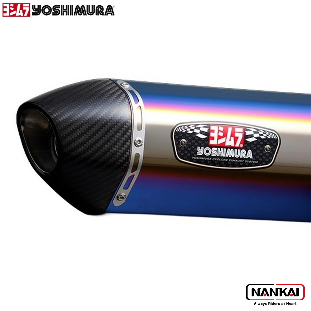 yoshimura ヨシムラ マフラー 機械曲R-77Jサイクロン EXPORT SPEC 政府認証 STB チタンブルーカバー FORZA (23-25)
