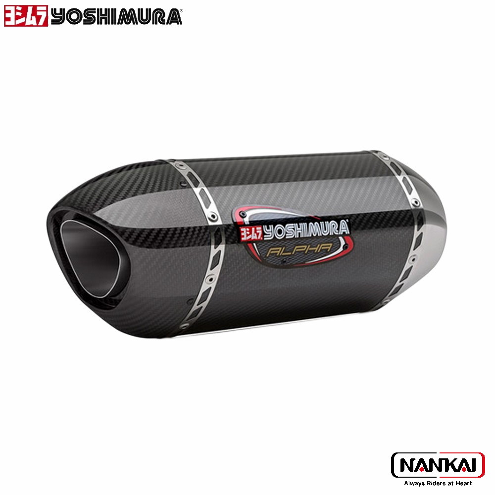 yoshimura マフラー USヨシムラ Slip-On ALPHAサイクロン 政府認証 SCC カーボンカバー/カーボンエンドタイプ SV650 (16-21/22:ABS)