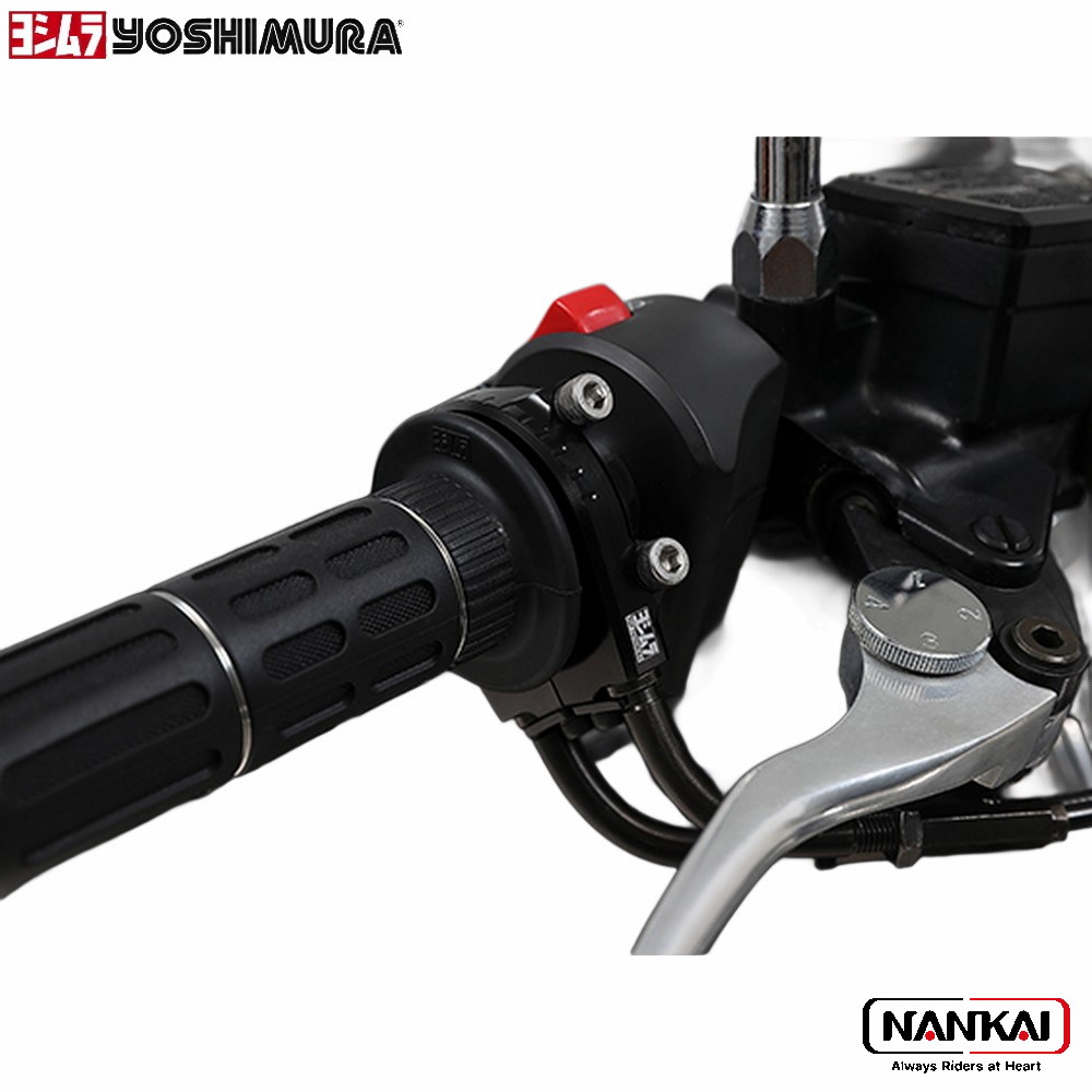 yoshimura ヨシムラ YRスロットルホルダーセット (TMRラージボディ / FCR大型用) グリップ長115mm ブラック アウターケーブル長850mm
