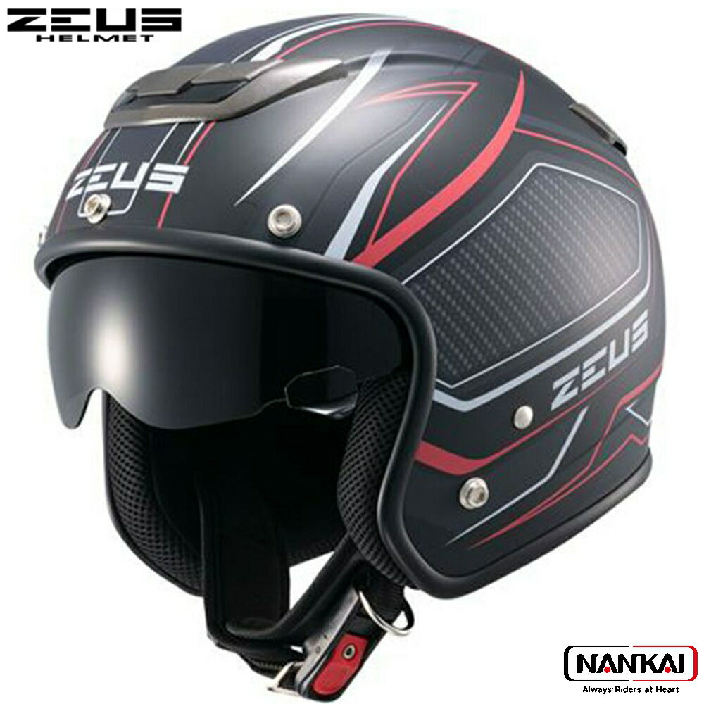 【楽天市場】ZEUS HELMET バイク用 BEET (ビート) ジェットヘルメット グラフィック NAZ201 BE 南海部品：ナンカイ