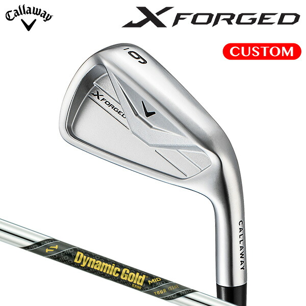 キャロウェイ X FORGED アイアン 単品 Dynamic Gold MID TOUR ISSUE スチール写真立て坑 （日本置き目品） 【カスタム購入注文】 エックスフォージド 26