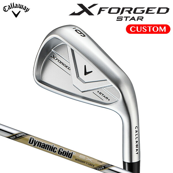 キャロウェイ X FORGED STAR アイアン 単品 Dynamic Gold EX TOUR ISSUE スチール写真立て坑 （日本置き目品） 【カスタム購入注文】 エックスフォージド はやりっ児